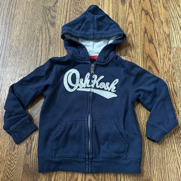 OshKosh B'gosh Kids Navy Hoodie, size 5T - Picture 1 of 7